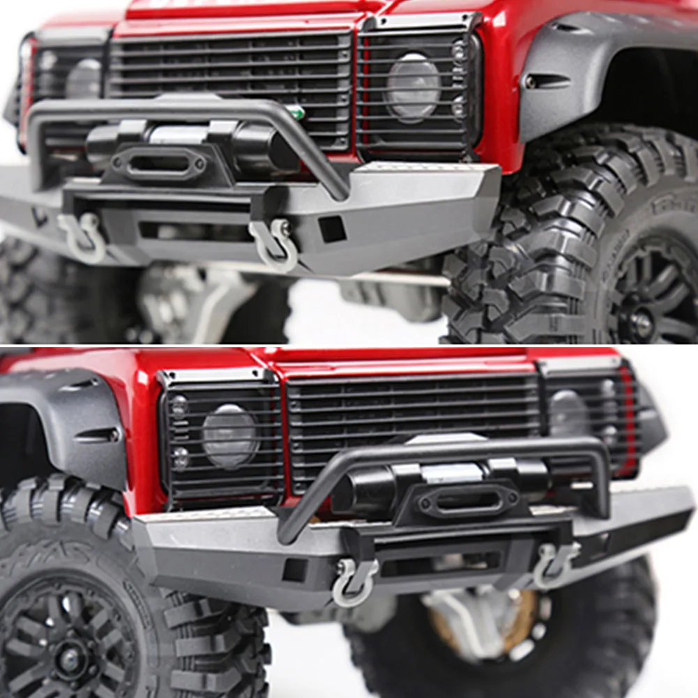 

2Pcs 1:10 Front Guard Light Replacement Headlight Grille Cover With Screws RC Car Parts Simulation Toy Easy Install For TRX4