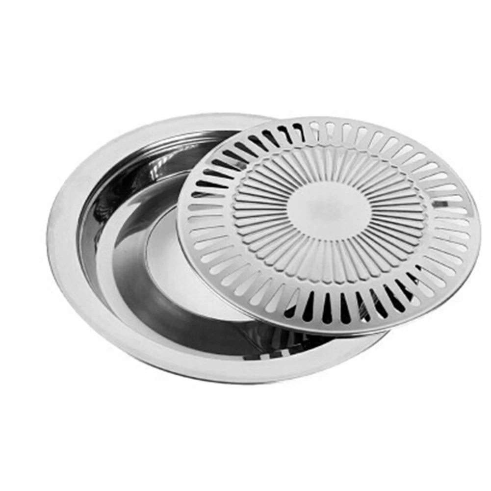 Smokeless Barbecue Grill Pan Gas Household Non-Stick Gas Stove Plate Electric Stove Baking Tray BBQ Grill Barbecue Tools Outdoor
