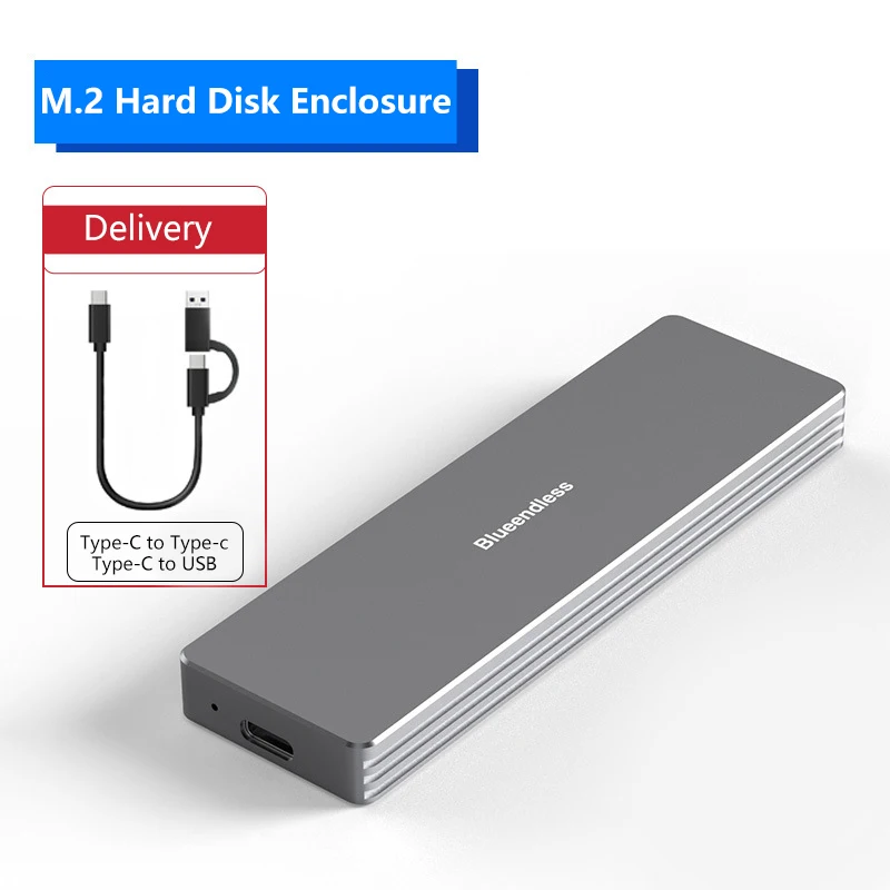 laptop hdd external case UTHAI M.2 Dual Protocol Mobile HDD Enclosure NVMe/NGFF Type-C/3.1 External SSD Solid State Drive Enclosure external hard disk case 3.5 HDD Box Enclosures