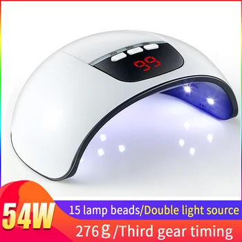 

Professional UV LED Nail Lamp Manicure 54W Nail Dryer For All Nail Gel Polish Ice Lamp With LCD Display For Drying Nail Art Tool