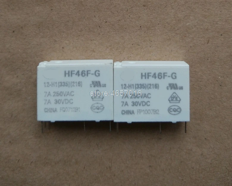10pcs/lot Relay HF46F-G-12-H1 (335) (216) 7A Current HF46F-G / 12-H1 | Обустройство дома