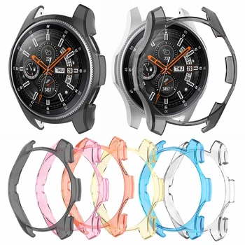 

Ultra-Slim Soft Silicone Suitable for Samsung Galaxy Watch 46mm Watch PC Case S3 Frontier Screen Protector Cover Watch Cases