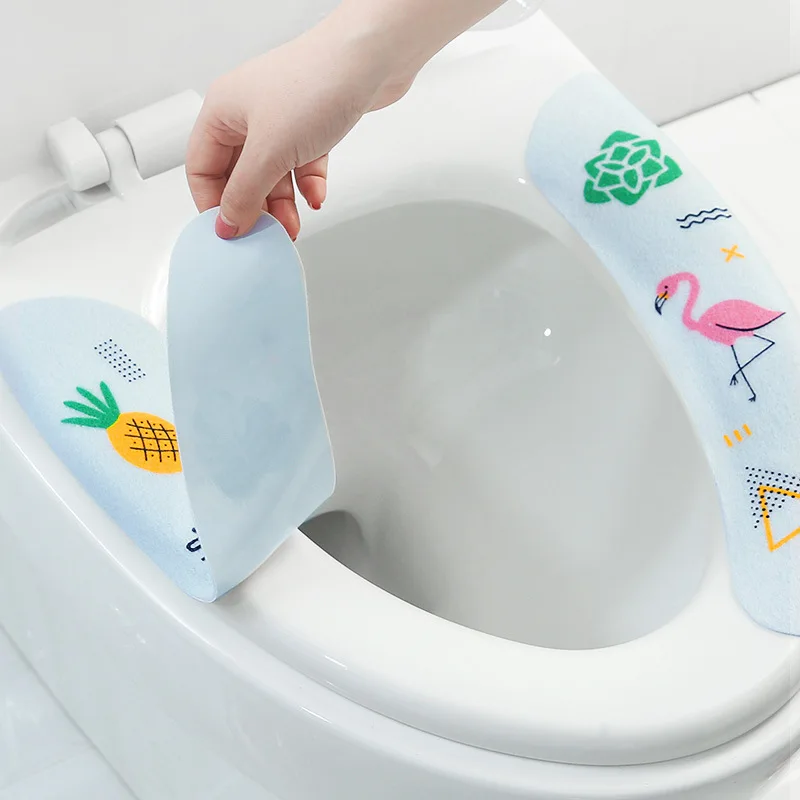 3-Pack Happy Day подушка для сиденья камера горшок сиденье шайба Бытовая летняя тонкая секция клейкая шайба сиденье для унитаза наклейки для унитаза