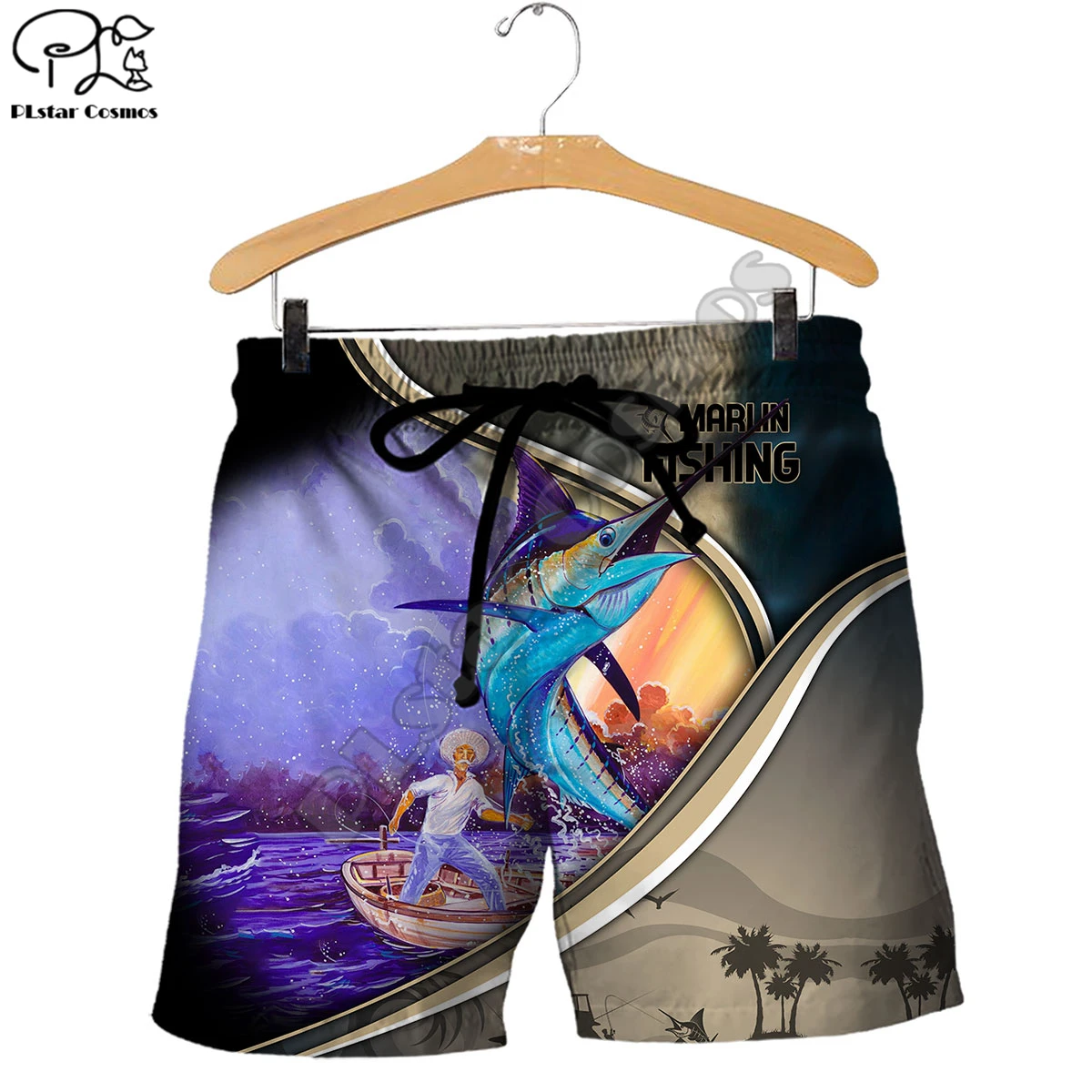 PLstar Cosmos Marlin Fishing 3D Printed Fashion Women For Men Summer Funny Casual Colorful Fish Shorts Beach Short Pants Style-4