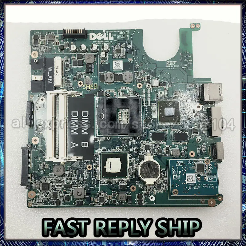 Материнская плата SHELI для ноутбука Dell 1458 с видео HD4530 CN 0JCW63 JCW63 материнская DDR3 100%