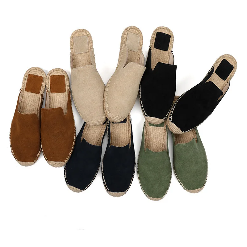 

Creativity Sandals Flat Half Baotou Thick Bottom Linen Slippers Woman Lazy Shoes