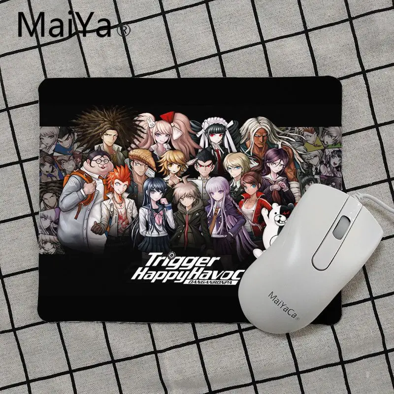 Maiya высокое качество Danganronpa триггер Happy Havoc коврик для мыши геймерская игра коврики Лидер продаж подставка под руку мышь - Цвет: No Lock Edge25x29cm