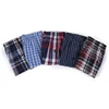 High Quality Brand Men's Boxer Shorts Woven Cotton 100% Classic Plaid Combed Male Underpant Loose Breathable Oversize 4 Pcs ► Photo 3/6