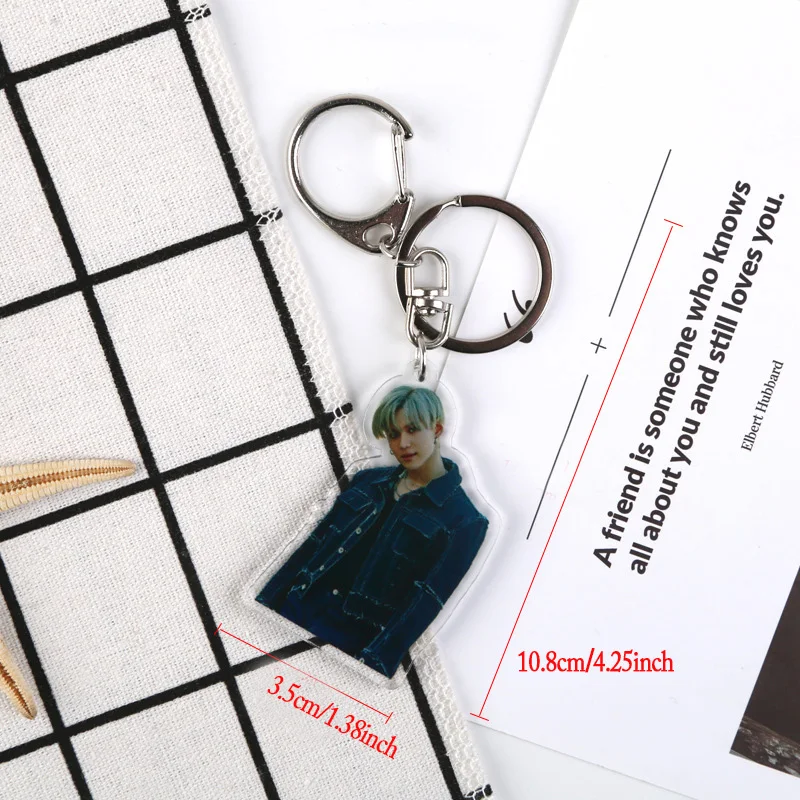 KPOP супер м альбом прыгающий супер м акриловый брелок для ключей KAI LUCAS TAEMIN TAEYONG BEAKHYUN TEN MARK сумка Аксессуары 36 - Цвет: 2