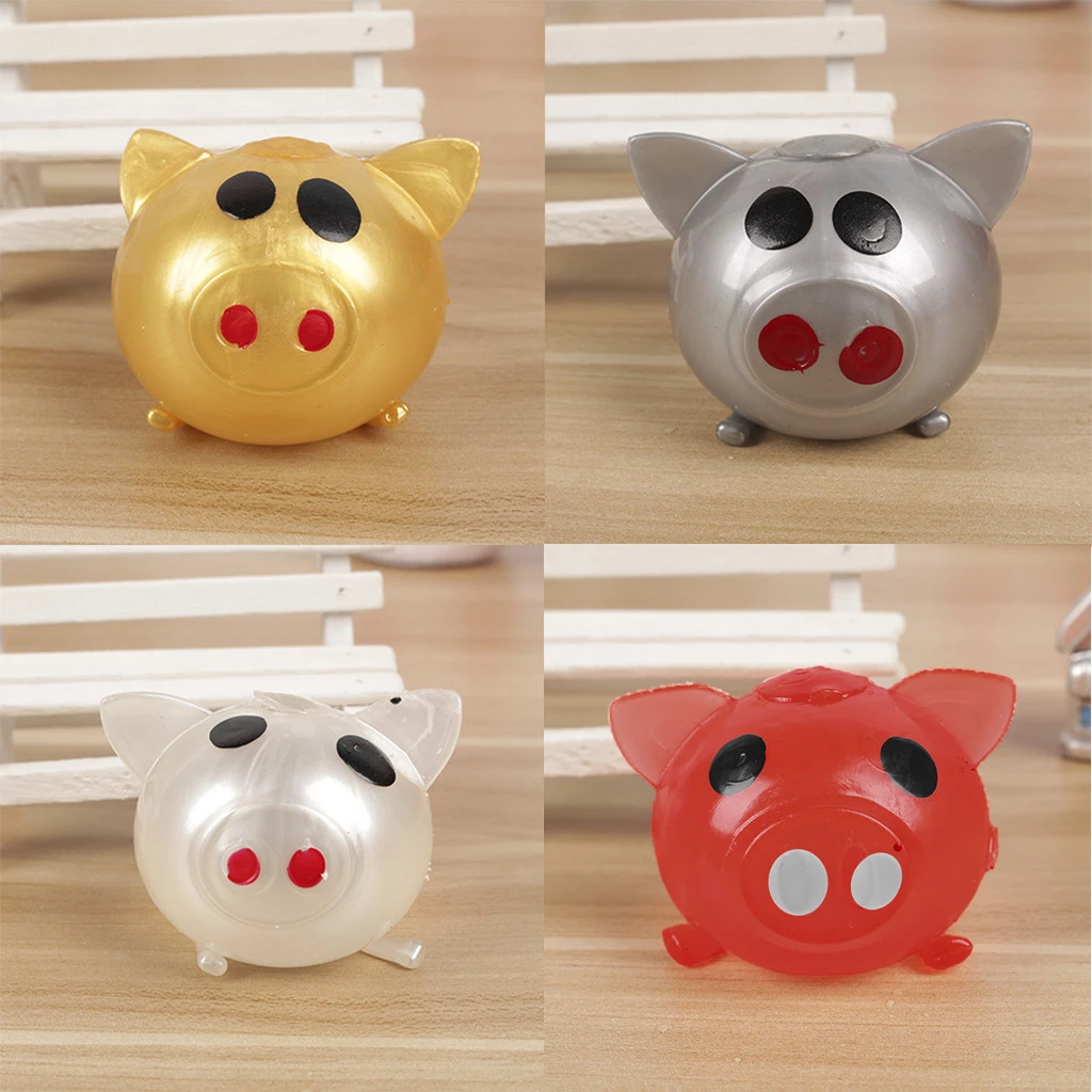 1pcゼリー豚かわいいストレススプラット水豚ボールベントのおもちゃ通気付箋豚解凍スプラットボール豚のおもちゃl4 ジョーク グッズ Aliexpress