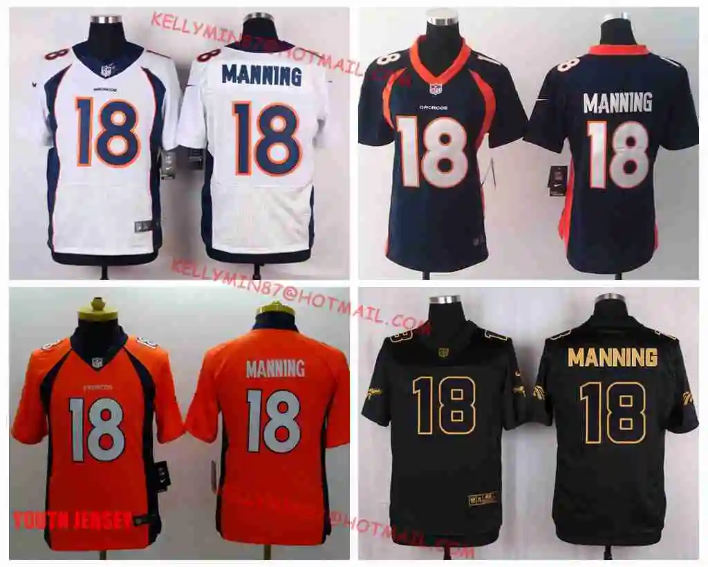 Stitiched, Denver Peyton Manning для мужчин, женщин, Молодежный трикотаж