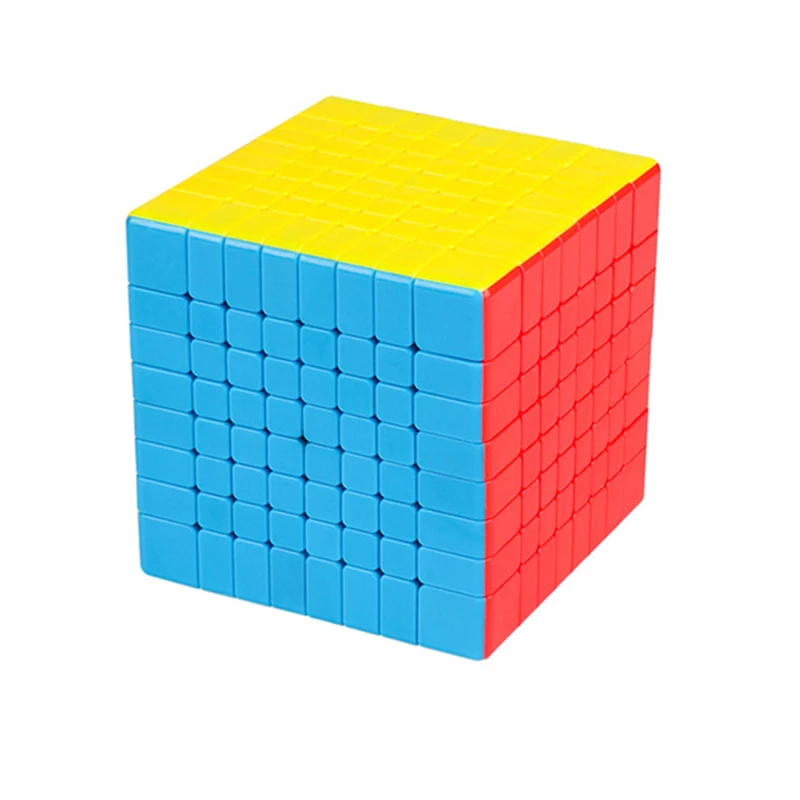 Moyu 8x8x8 7,1 см Профессиональный кубик Magicco скорость Neo куб Cubo Магическая наклейка для взрослых антистресс головоломка подарки игрушки для детей - Цвет: Multicolor