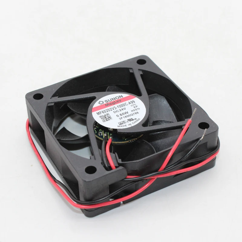 Ventilador de Refrigeração Ultra-silencioso Impressora 3d 60 mm Mf60202v31000c-a99 Novo para Sunon 6020 24v 6cm