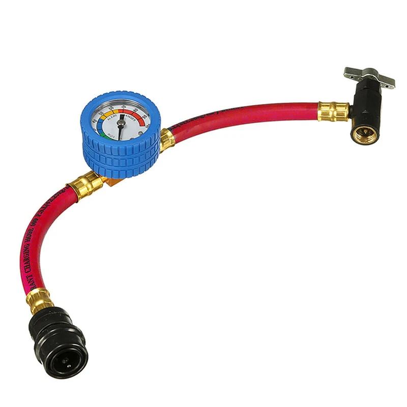 

1pcs R-134a Recharge Hose W/ Gauge System Refrigerant Charging Pipe Accessories