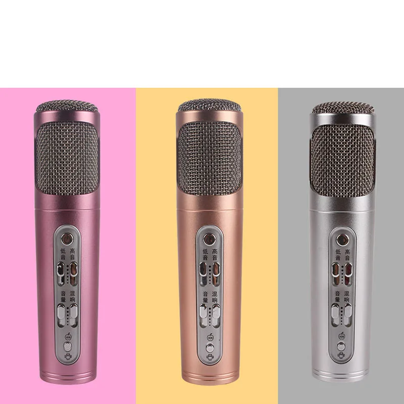 K-098 DC 5V Microphone Noise-canceling Singing Tool Suitable For KTV Meeting Support IoS Android Smartphone And PC