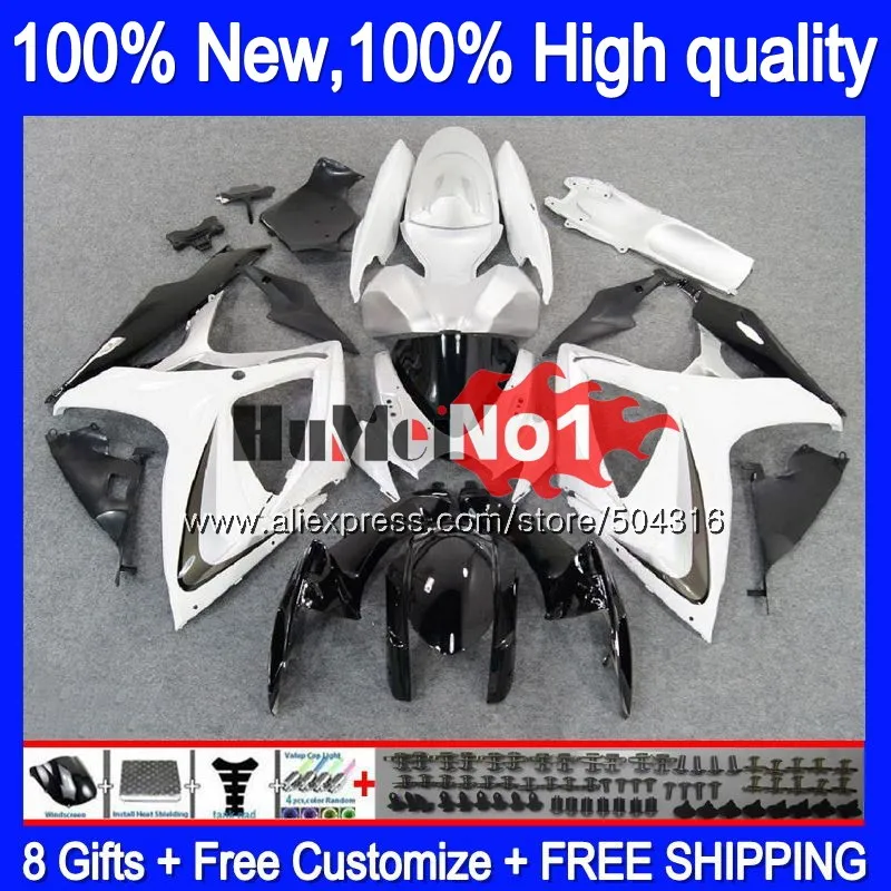 Корпус для SUZUKI GSX R600 GSX-R750 GSXR 600 750 CC 06 07 2006 2007 Белый Черный 16MC. 49 GSXR-600 K6 GSXR600 GSXR750 06 07 обтекатель
