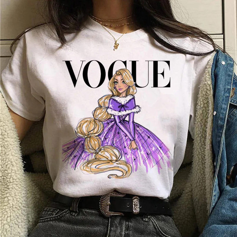 Vogue princess Women T Shirt aesthetic women fashion girls 90s Short Sleeve harajuku ulzzang print Graphic Casual Tops Female