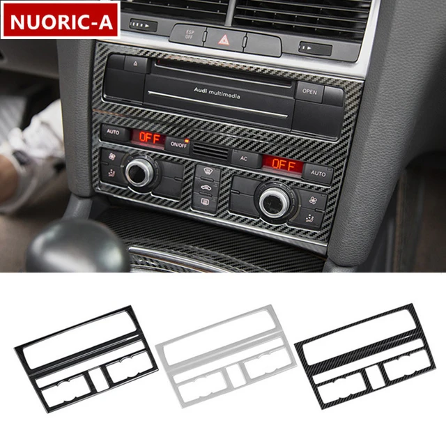 Edelstahl Hinten Klimaanlage Vents Rahmen Dekoration Abdeckung Trim Für Audi  Q7 2008-2015 Auto Styling Innen Zubehör - AliExpress