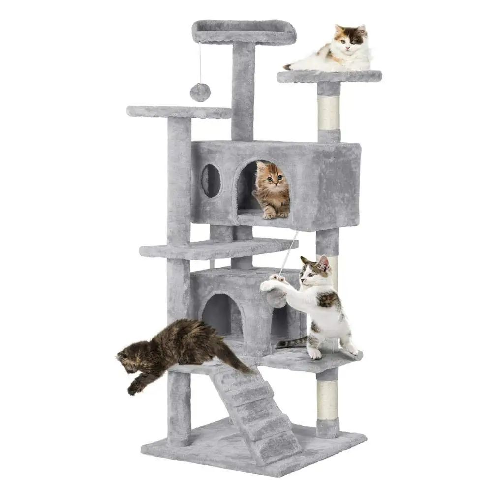 

5 Colors Free Shipping Luxury Cat Climbing Frame Cat Tree Tower Condo Furniture Scratch Post for Kittens Pet House Play