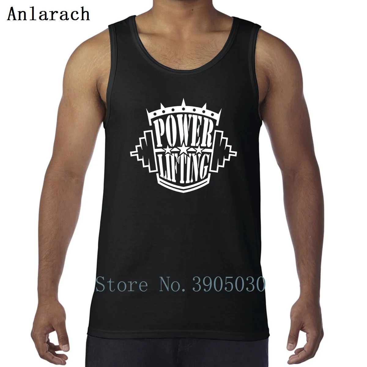 

Powerliftings Vest Cute Muscle Summer Style Latest Tank Top Men Round Collar Undershirt Creative Anlarach Standard