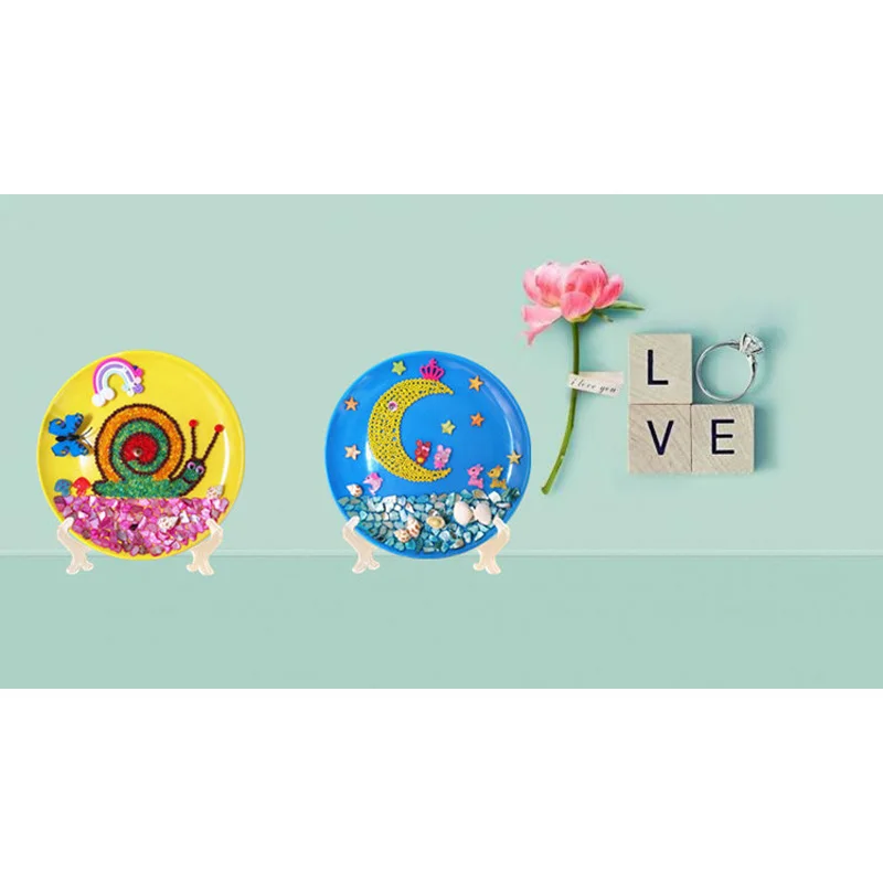 3D Creative Decorative Hand Shell Painting Handmade Children DIY Set Home Decor home decoration educational toys