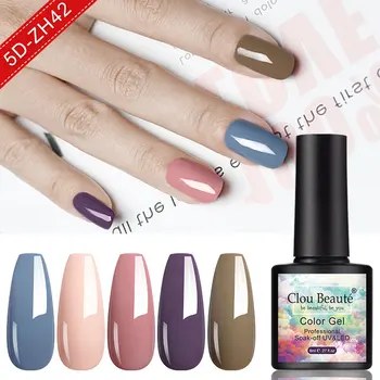 

Clou Beaute UV/LED Soat-OFF Gel Nail Polish Varnish 81 Color Vernis Semi Permanent Nail Art Color Base Top Coat Gel Polish