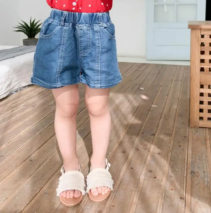 Новое поступление, джинсовые шорты для девочек, весенне-летние детские шорты для девочек 1-6 лет