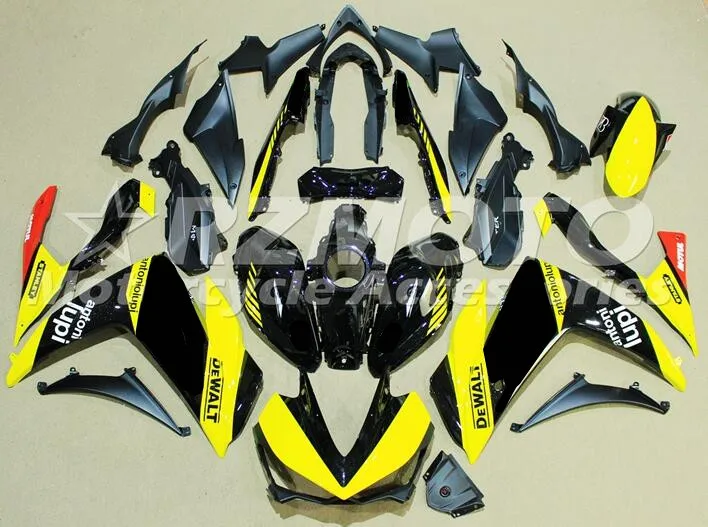 Высокое качество впрыск ABS Полный комплект обтекателя подходит для YAMAHA R3 R25 14 15 16 17 пользовательские желтый черный