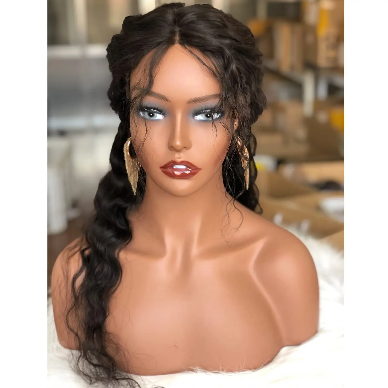 Mannequins Head Wigs Dark Skin  Black Female Mannequin Head - 3 Colors  Skin - Aliexpress