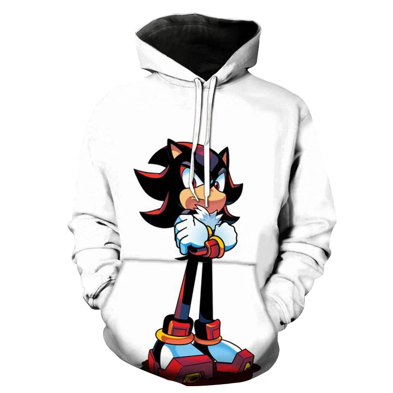 Sonic 3D New Fashion pullover Hoodies Casual Long Sleeve Sweatshirt Men and women Clothes Parent thin style cartoon TOPS coat|Толстовки и