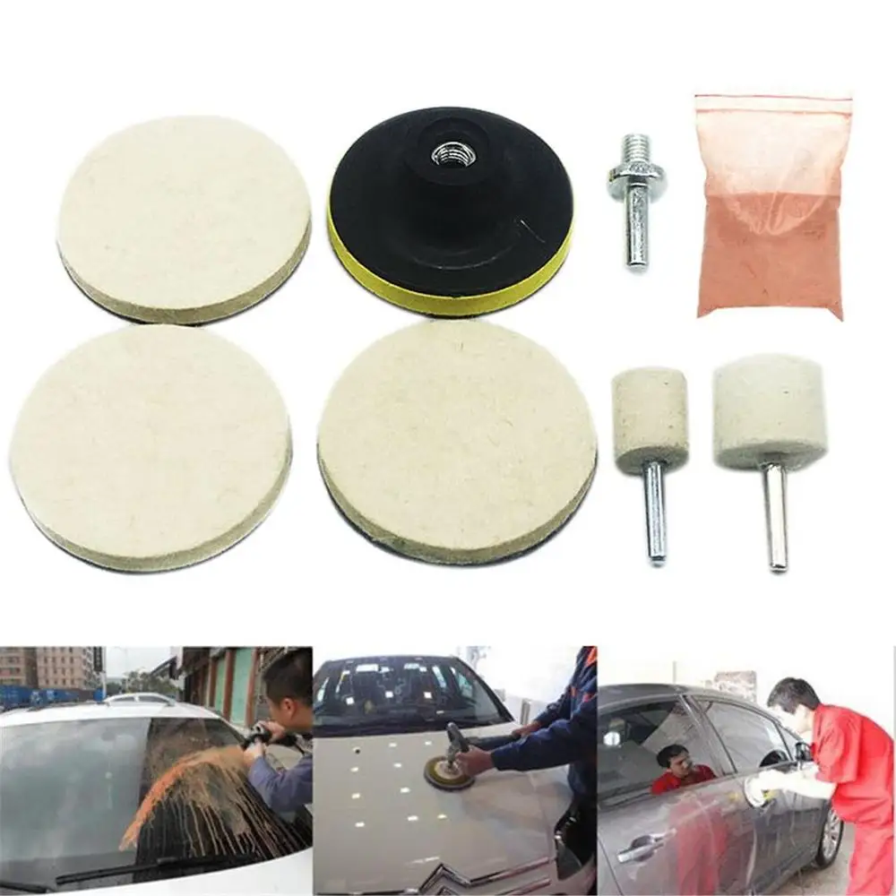8pcs Car Windscreen Polishing Kit Practical Auto Windows Scratch Remover Glass Repair Tool | Инструменты