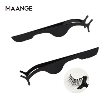 

1/2pcs Curved Straight Tweezers Eyelash Extension Fake Eye Lash Applicator Curler Nipper Auxiliary Clamp Makeup Forceps Tools