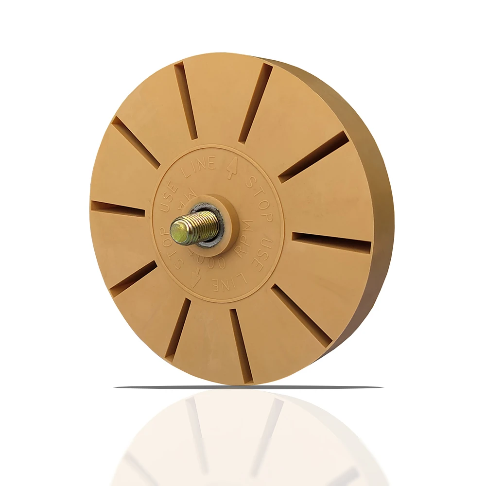 Speedaire 21ac18 Eraser Wheel, 4 in, Rubber, 4000 RPM