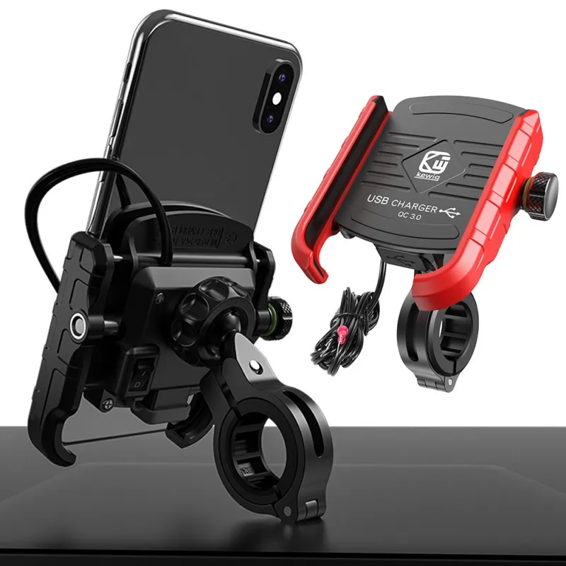 QC3.0 USB зарядное устройство Автомобильный мотоцикл телефон крепление Универсальный мобильный навигатор зарядка Телефон кронштейн Водонепроницаемый велосипед держатель телефона