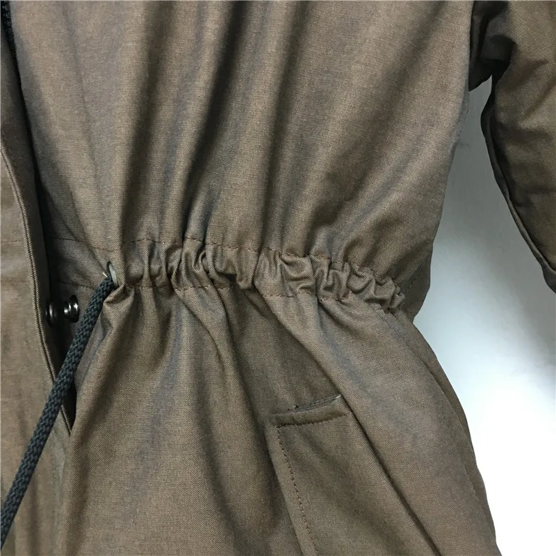 Men's Brown Short Jacket Top Quality Real Lamb Fur Collar Can Be Removable High-tech Anti-Lamb Liner Coat Plus Size Parka