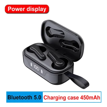 

LED Display Wireless Bluetooth Earphones TWS Bluetooth 5.0 Earbuds Touch Control Sports Headphones With 450mAh Charging Case