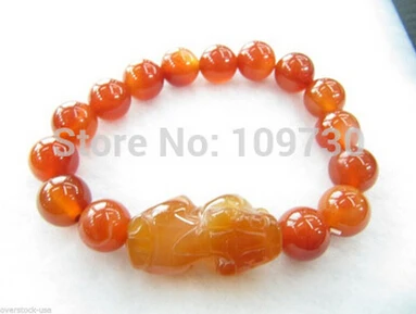 free shipping &gt&gt&gt&gt&gt909236 NEW Chinese Red Pixiu Round Beads Bracelet | Украшения и аксессуары