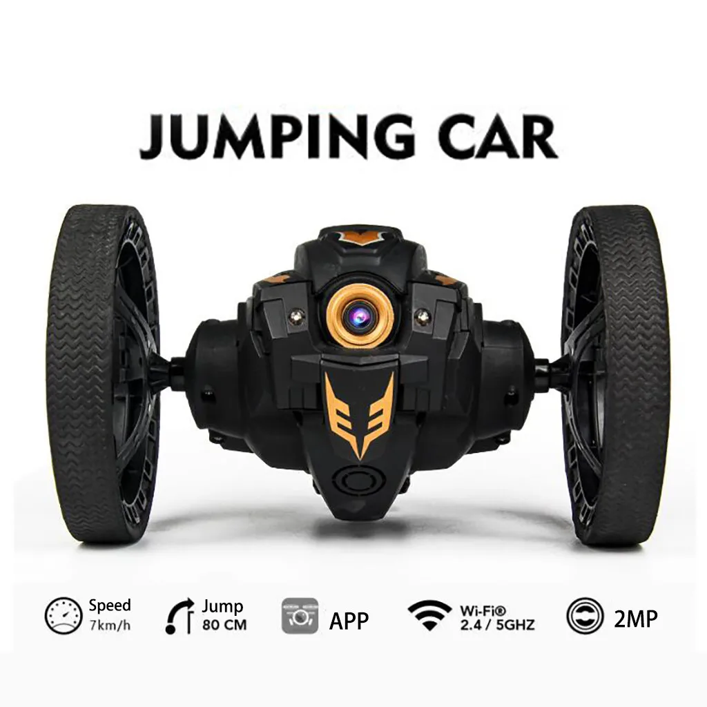 Радиоуправляемая Автомобильная игрушка Новинка 2,4 г 2МП WiFi FPV камера RC прыгающий игрушечный автомобиль прыжок высокий трюк автомобиль RC отскок автомобиль игрушка 9,2