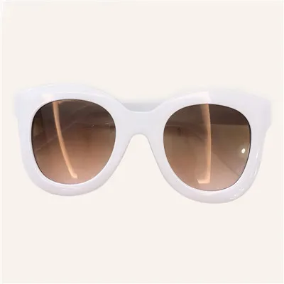 No2 Sunglasses Новые модные круглые женские солнцезащитные очки, фирменный дизайн, Ретро стиль, ацетатная оправа, солнцезащитные очки для женщин, UV400 с коробкой - Цвет линз: No2 Sunglasses