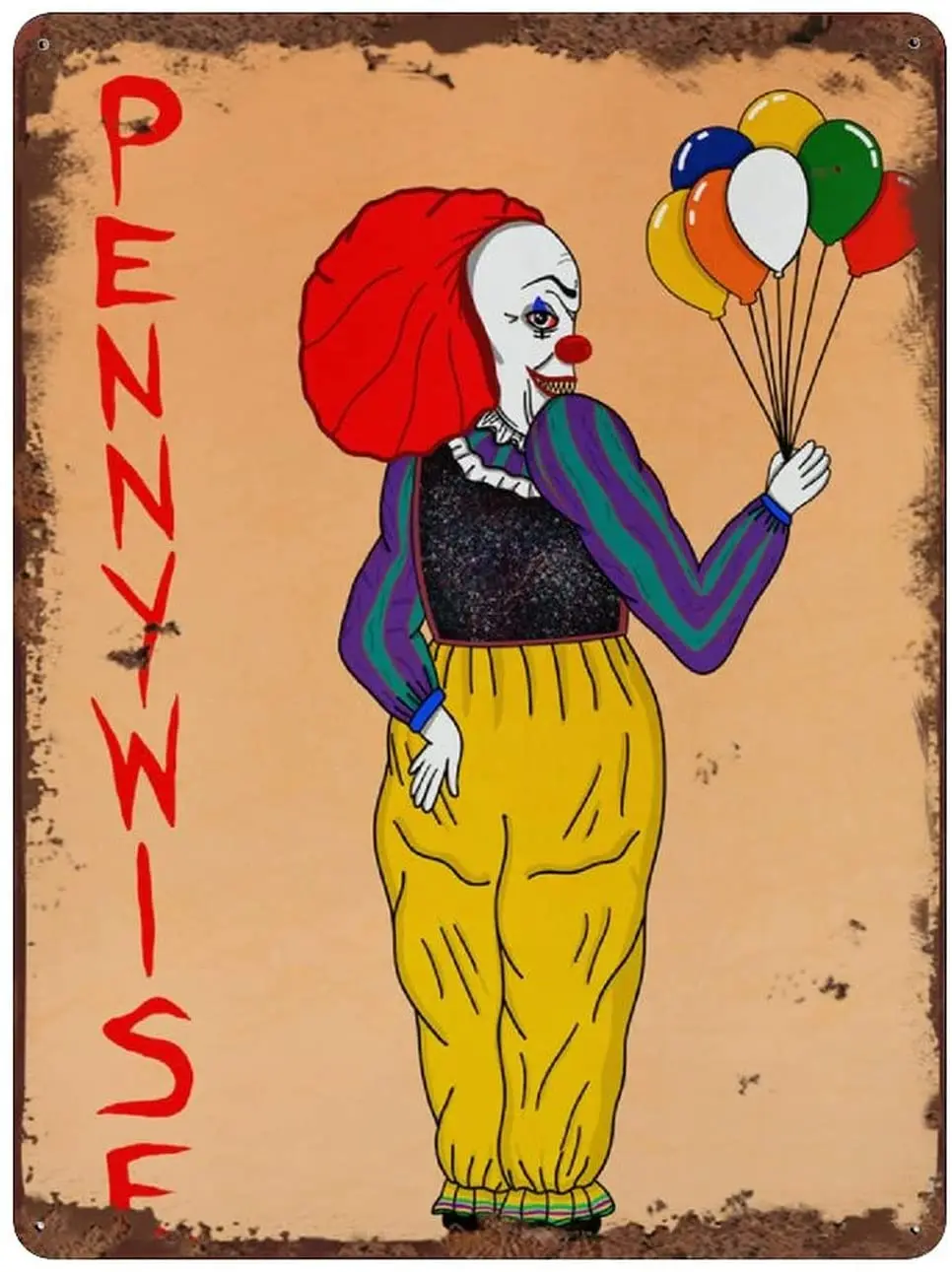 

Graman Horror Print Art Plaque Posters Halloween Wall Sign Horror Movie Vintage Pub Funny Tin Sign Wall Decor for Pub Club Man