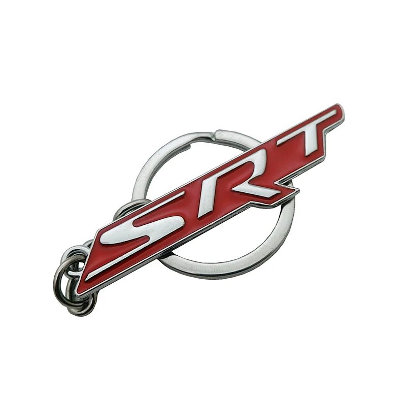 1 шт. автомобильный Стайлинг SRT логотип автомобильный брелок цепочки кольца для ключей для SRT 6 8 10 Dodge зарядное устройство Chrysler Jeep Grand Cherokee Wrangler