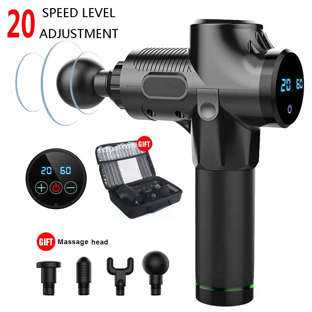 

Deep Muscle Massage Gun Professional Massage Body Shaping Percussion Massager Hand-held Relaxing Tissue Massager Muscle Pain