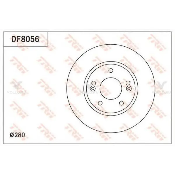 Диск тормозной HYUNDAI I30 1,4/1,6/CRDI 11