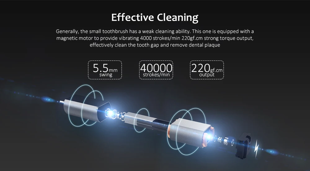  Air Strong Cleaning Brushing Protection Intelligent Sonic Electric Toothbrush