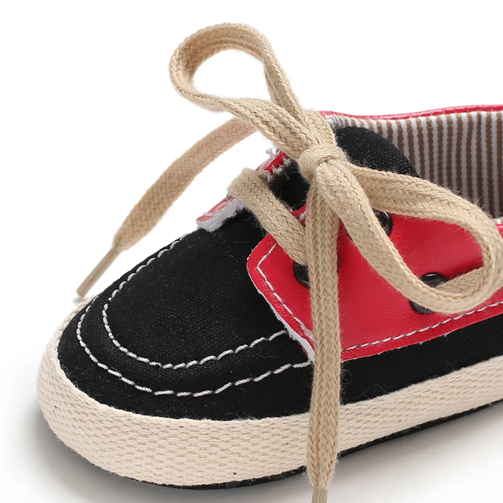 Милая парусиновая Повседневная нескользящая обувь для маленьких мальчиков и девочек; детская обувь с мягкой подошвой; 0-18 месяцев