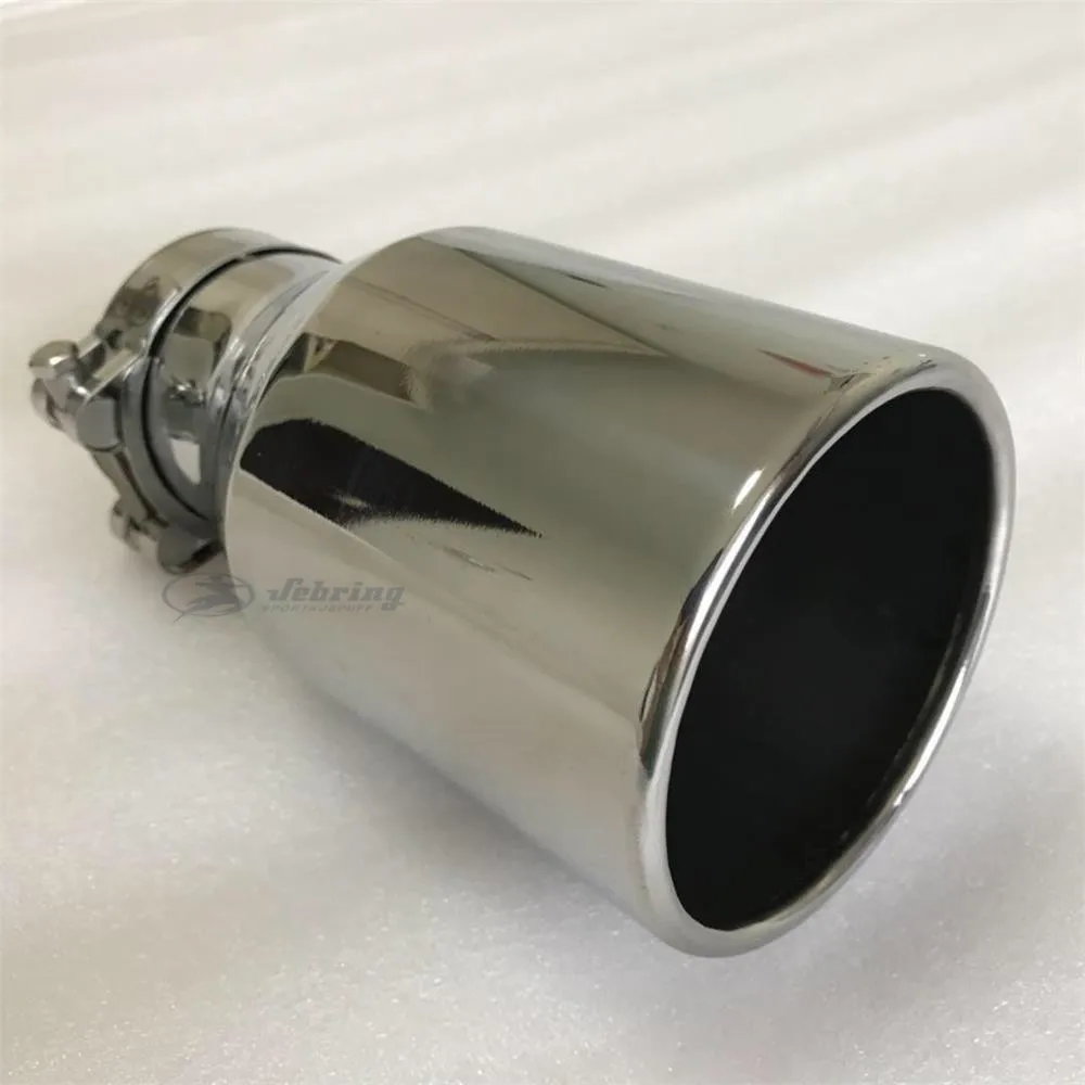 Exhaust Muffler Tip Stainless steel Large Diameter 115mm 4.5inch Flat Edge Universal Muffler Tail Throat