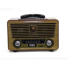 Радиоприемник ретро Meier M-115BT с поддержкой воспроизведения файлов с флешки или карты памяти, а также в беспроводном режиме