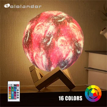 

New Dropship 3D Print Moon Lamp 20cm 18cm 15cm 13cm 10cm 8cm Colorful Change Touch USB Led Night Light Home Decor Creative Gift