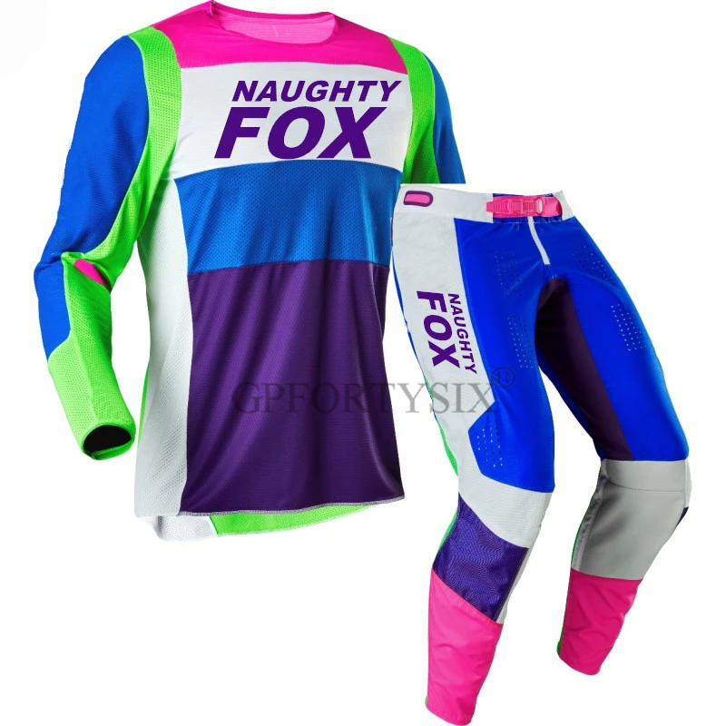 New MX LINC Jersey Pants Combo 360 Gear Set Motocross Suit Off-Road Dirtbike Racing DH MX ATV Clothing - Цвет: blue purple