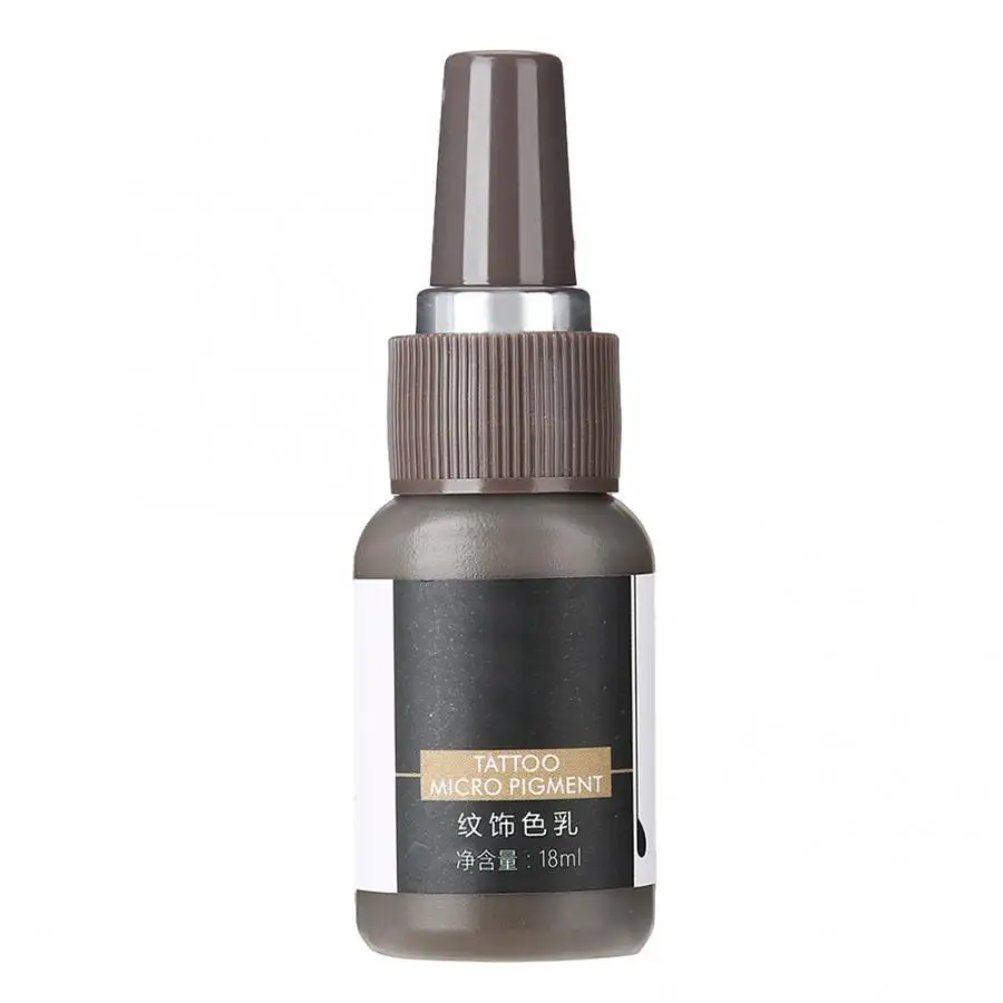 Gray Coffee Eyebrow 18 мл полу-пигмент для татуировок растительный экстракт пигмент для перманентного макияжа бровей - Цвет: Gray Coffee Eyebrow